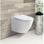 Koko-Matte White Wall Hung Rimless Toilet Pan Only